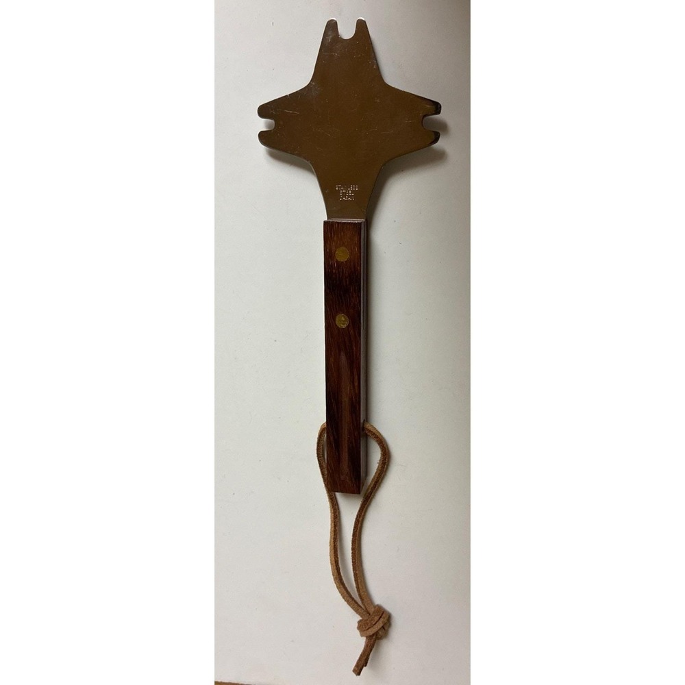 Grill‎ Cleaner Stainless Steel Wood Handle Japan MCM Vintage